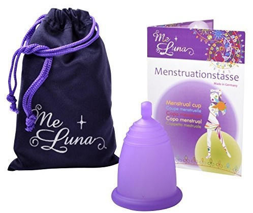Me Luna Menstruationstasse Classic - Kugel - Violett - Größe XL