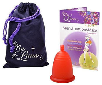 Me Luna Menstruationstasse Classic - Kugel - Rot - Größe M