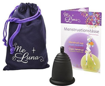 Me Luna Menstruationstasse Classic - Kugel - Schwarz - Größe M
