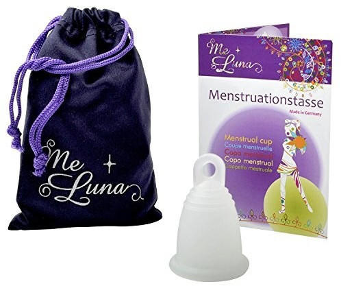 Me Luna Menstruationstasse Classic - Ring - Transparent - Größe S