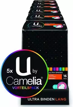 U-by Camelia Ultra Binden normal mit Flügeln