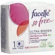 Facelle So Free Ultra-Binden normal mit Flügeln Bio