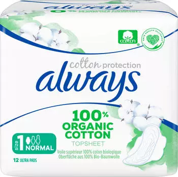 Always Ultra-Binde Cotton Protection Normal mit Flügel (12 Stk.)