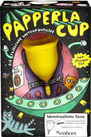&laquo;PapperlaCup&raquo; (Gr&ouml;&szlig;e M) gelbe Menstruationstasse aus Silikon (1 St&uuml;ck) 1 St