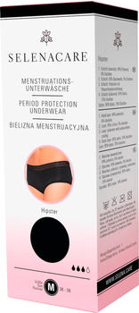 SelenaCare Menstruationsunterw&auml;sche Hipster schwarz Gr. M