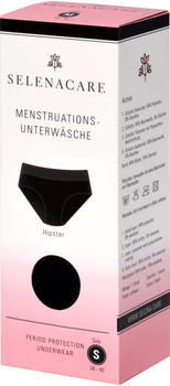 SelenaCare Menstruationsunterw&auml;sche Hipster schwarz Gr. S