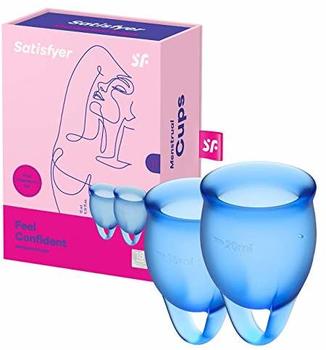 Satisfyer Feel Confident Menstrual Cup (15 ml + 20 ml) Blue