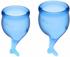 Satisfyer Feel Secure Menstrual Cup (15 + 20 ml) dark blue