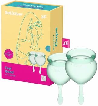 Satisfyer Feel Good Menstrual Cup (15 + 20 ml) light green