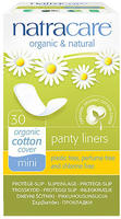 natracare Slipeinlagen panty liners Mini, leicht, ohne Duft, aus Bio-Baumwolle, 30