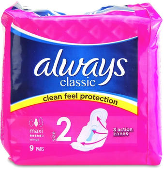 Always Classic Maxi Wings 9 Pack