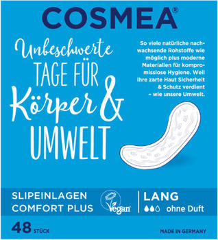 Cosmea Comfort Plus Slipeinlagen lang ohne Duft (48 Stk.)