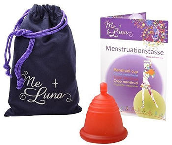 Me Luna Menstruationstasse Classic - Kugel - Rot - Größe Shorty XL
