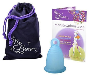 Me Luna Menstruationstasse Soft - Ring - Cyan - Größe M