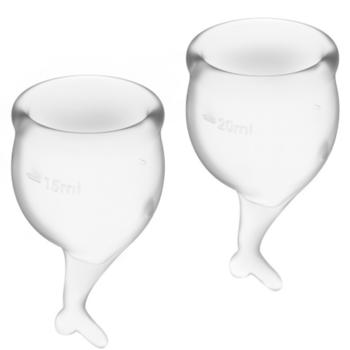Satisfyer Feel Secure Menstrual Cup (15 + 20 ml) white