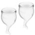 Satisfyer Feel Secure Menstrual Cup (15 + 20 ml) white