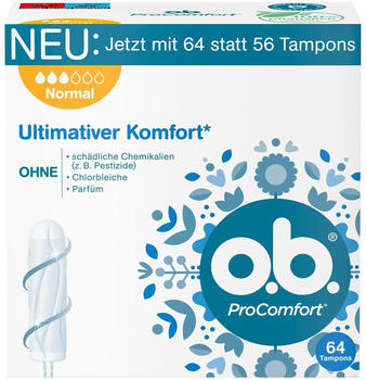 o.b. ProComfort Normal Tampons (64 Stk.)