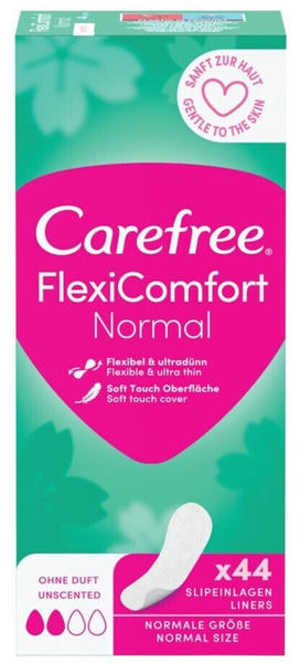 Carefree FlexiComfort Normal Slipeinlagen ohne Duft (44 Stk.)