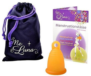 Me Luna Menstruationstasse Classic - Ring - Orange - Größe S