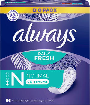 Always Slipeinlagen Daily Fresh Normal BigPack (56 Stk.)