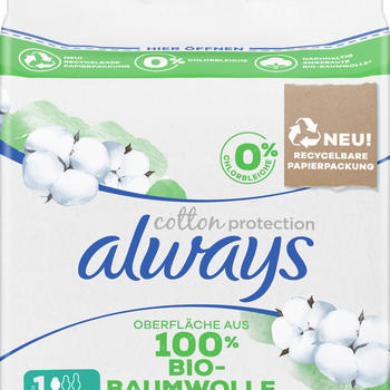 Always Cotton Protection Binden mit Fl&uuml;geln Normal Gr. 1 (11 Stk.)