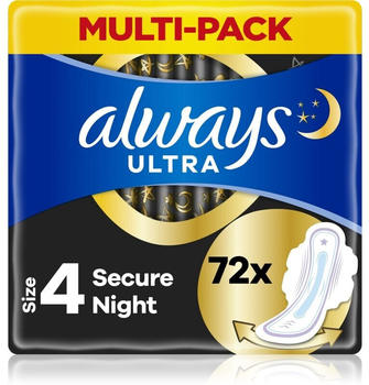 Always Ultra Secure Night Binden Gr. 4 (6 x 12 Stk.)