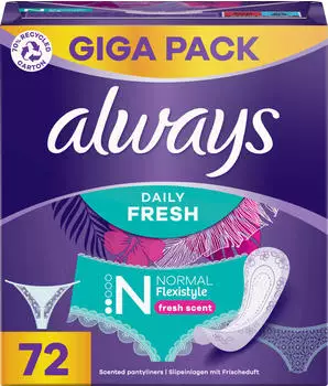 Always Daily Fresh Slipeinlagen (72 Stk.)