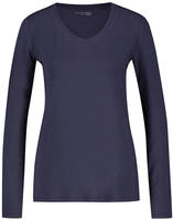 Schiesser Pyjamaoberteil Mix Relax (1-tlg) blau XS (34)