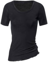 CALIDA Kurzarmshirt "True Confidence" Satinbandeinfassung, Rundhalsausschnitt,