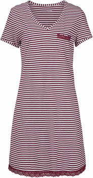 H.I.S Jeans Nachthemd (925251) bordeaux/weiß