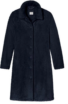 Schiesser Morgenmantel Teddy Fleece dunkelblau - Essentials (178417)