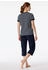 Schiesser Schlafanzug 3/4-lang nachtblau - Casual Essentials (181254)