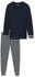 Schiesser Schlafanzug lang nachtblau - Casual Essentials (181746)