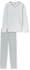 silbergrau meliert - Casual: Schiesser Schlafanzug lang Casual Essentials (181756)