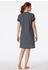 Schiesser Sleepshirt kurzarm Streifen nachtblau - Casual Essentials (181251)