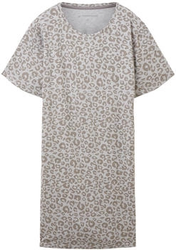 Tom Tailor Nachthemd mit Leo-Print grey-medium-allover / (60208_U825)
