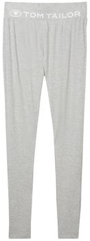 Tom Tailor Loungewear Leggings mit Logo-Print grey-medium-melange / (64150_U821)