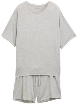 Tom Tailor Basic Pyjama-Set grey-medium-melange / (60327_U821)
