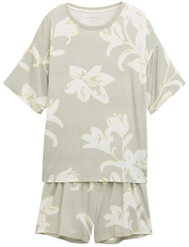 Tom Tailor Pyjama-Set mit Allover-Print grün-hell-Allover / (60306_U315)