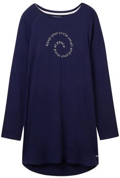 Tom Tailor Nachthemd mit Print blue-dark-solid / (60193_U630)