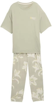 Tom Tailor Pyjama-Set mit Allover-Print grün-hell-Allover / (60308_U315)