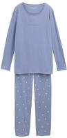 TOM TAILOR Schlafanzug "Charlotte" 2 tlg. Langarm, Rundhalsausschnitt, gepunktet,