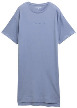 Tom Tailor Nachthemd mit Logo Print blue-medium-solid / (60333_U620)
