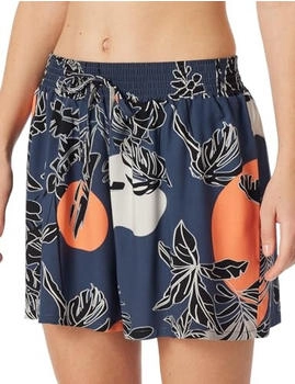 Schiesser Loungehose kurz Viskose Palmenprint multicolor - Mix+Relax (181197-914)