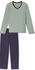 Schiesser Schlafanzug lang Ringel mineral Casual Essentials (181756-709)