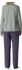 Schiesser Schlafanzug lang Ringel mineral Casual Essentials (181756-709)