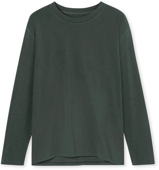 Schiesser Shirt langarm rundhals dunkelgrün Mix+Relax (182103-702)