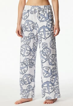 Schiesser Hose lang Statement-Druck weiß-blau 150 Years (183235-904)