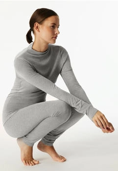 Schiesser Shirt mit Rolli langarm dunkelgrau-meliert Premium Warming (183093-214)