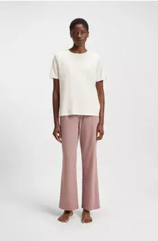 Hugo Boss Pyjama aus Stretch-Baumwolle mit Logo-Details Style CI_Short Set 50545568 Natur